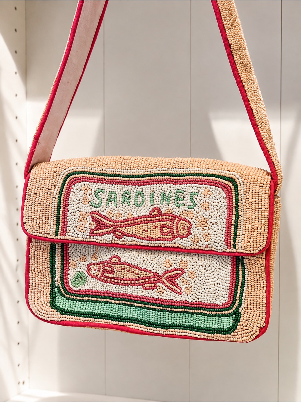 🐟 Collection XIIX Beaded Sardines Shoulder Bag